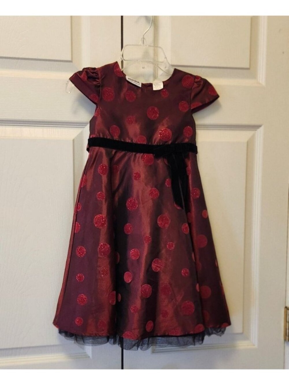 Girl Blueberi Boulevard Holiday Red Polka Dot Party Portrait Dress Size 5